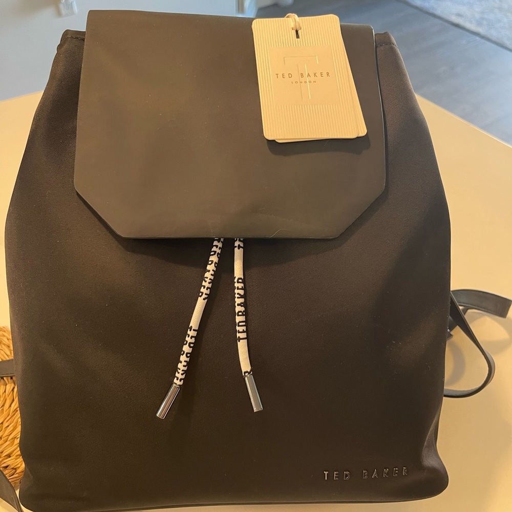Ted Baker black Nylon backpack